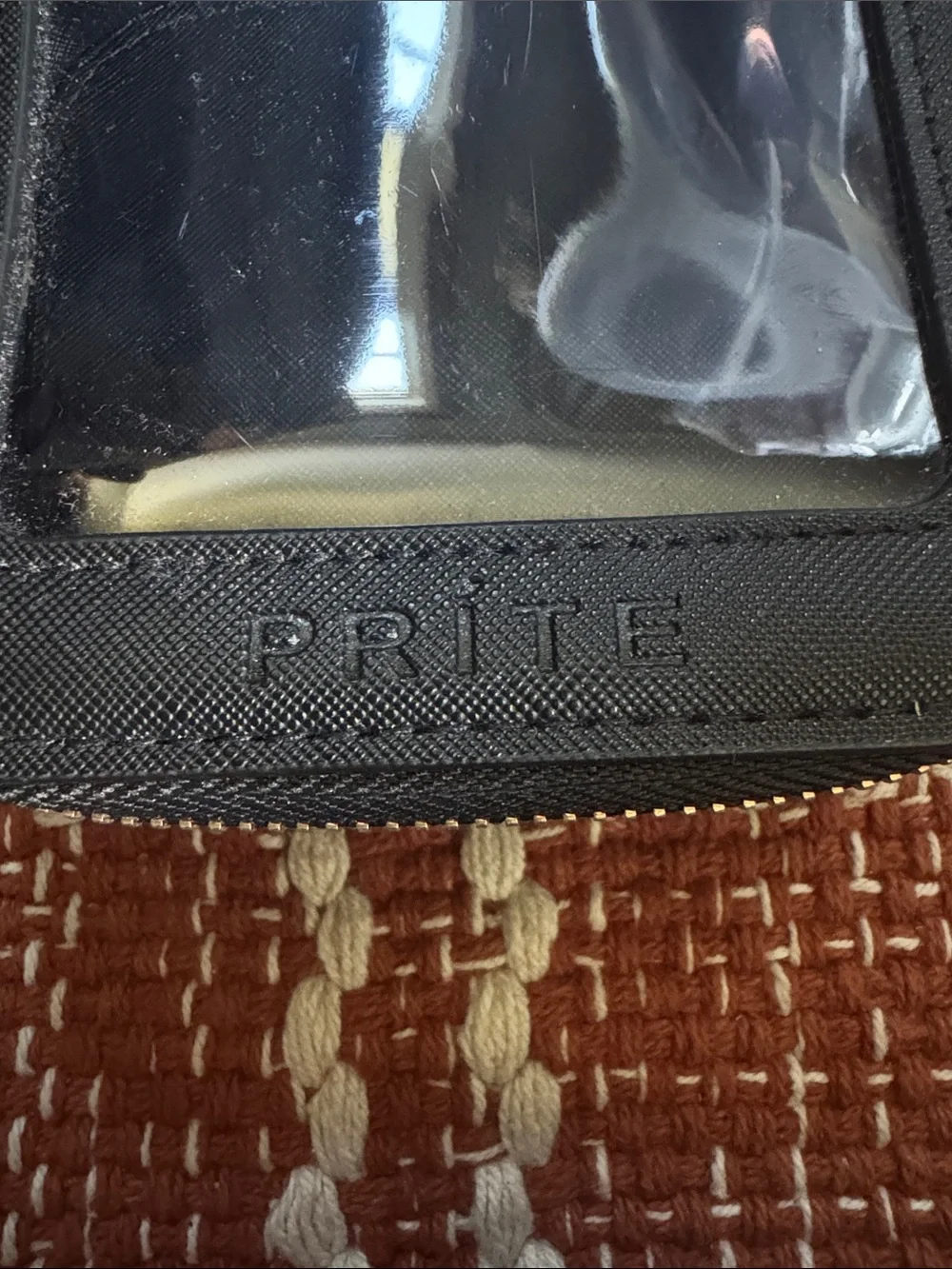 PRITE Black Square Pouch